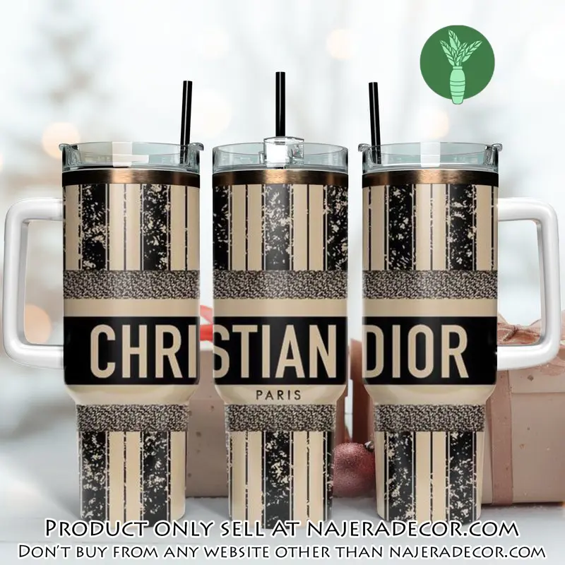 Dior logo 40oz stanley tumbler 40oz stanley tumbler fashion stanley tumbler ktb1119 njr3624141